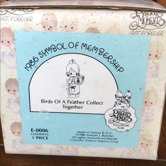 Precious moment birds of a feather collect together porcelain figurine - Picture 2 of 3